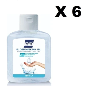 100 ml Jel 6 Adet Antibakteriyel El Dezenfektanı