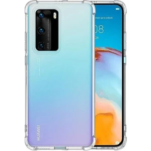 Huawei P40 Kılıf AntiShock Ultra Koruma Sert Kapak Şeffaf