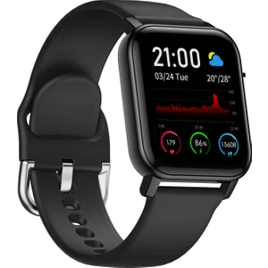 C4U F3 Akıllı Saat - IP68 - Siyah - (Android ve iPhone Uyumlu)