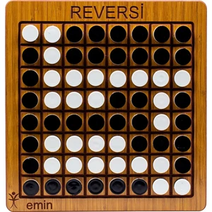 Emin İş Eğitimi Reversi Ahşap Zeka ve Strateji Kutu Oyunu