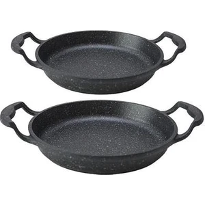 Zenga 2'li Döküm Granit Sahan Set 16 cm - 20 cm