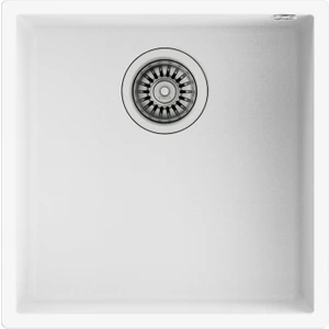SQUARE 40.40 TG ARTIC WHITE Tezgahaltı Granit Eviye Beyaz 40 cm 115230029