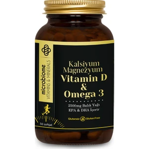 Omega 3 Vitamin D Kalsiyum Magnezyum 50 Softjel