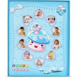 Birlik Fotoğrafçılık Mavi Bebek Albümü 5x7 (13X18) 120'LIK 6257