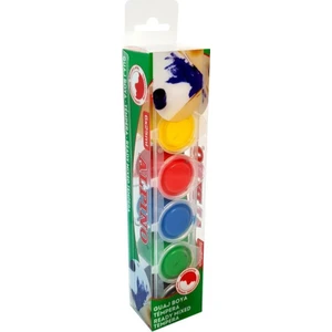 Tempera Sulu - Guaj Boya 6 Renk x 25 ml Şeffaf Kutu DM-930