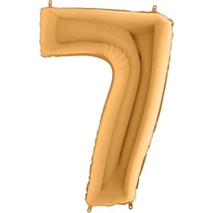 Dev Folyo Rakam 102 cm Balon Gold 7