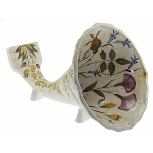 Otantik Çini Akustik Gramafon 23 x 32 cm Eğlenceli Telefon Kulağı