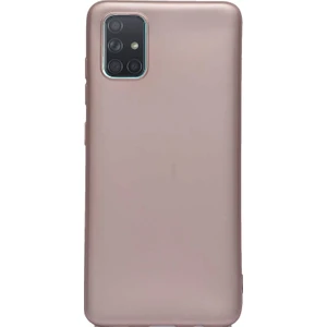 Case Street Samsung Galaxy A31 Kılıf Premier Silikon Koruma+Nano Glass Bronz