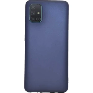 Case Street Samsung Galaxy A31 Kılıf Premier Silikon Koruma+Nano Glass Lacivert