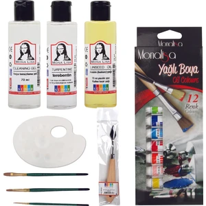Mona Lisa Monalisa Yağlı Boya Seti 9'lu