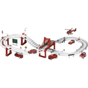Furkan Toys Track Games 92 Parça Itfaiye Seti Parkur Seti 395 cm FR37739