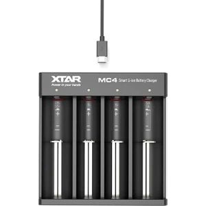 Xtar Mc4 - Taşınabilir Li-Ion Pil Şarj Cihazı / 4lü