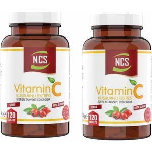 Vitamin C 1000 mg 2 Kutu 240 Tablet Beta Glukan Çinko Rose Hips
