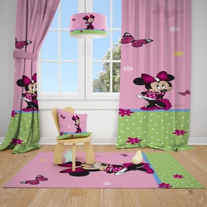 Mekta Home Mickey Mause Çocuk ve Bebek  Odası Fon Perdesi 2 Kanat MKT-114
