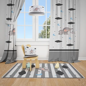 Mekta Home Erkek Çocuk ve Bebek  Odası Fon Perdesi 2 Kanat MKT-120