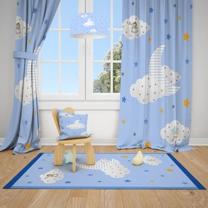 Mekta Home  Zzz Uyku Çocuk ve Bebek  Odası Fon Perdesi 2 Kanat MKT-148