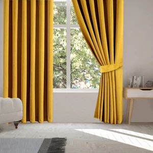 Pierre Cardin Blackout Karartma Perde Pilesiz-Hardal 120x260 cm