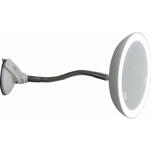 Land Of Myth - Şerit LED Işıklı Banyo Makyaj - Tıraş Aynası, 10X HD ZOOM, Dokunmatik Işık Kısma-Artırma, Esnek Kol