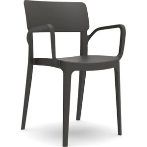 Panora Sandalye Siyah 6'lı Set