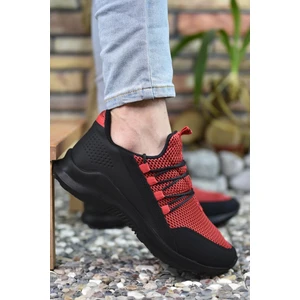 Siyah Kırmzı Erkek Sneaker 0012180