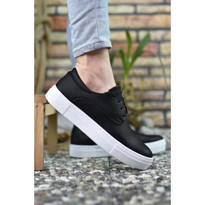 Baskılı Siyah Beyaz Erkek Sneaker 0012365