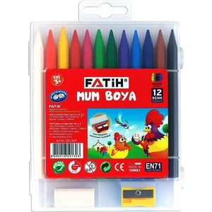 12 Renk Uzun Crayon (Mum Boya)