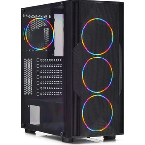 Diamond PRO 750W 80+ 4x12cm RGB Full Akrilik Ön ve Yan Panel, USB 3.0 Bilgisayar Kasası (DKCHDIAMONDPROMS750BR)