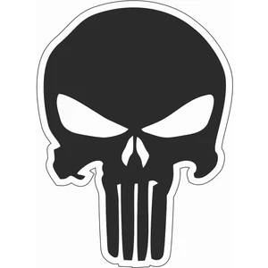 Sticker Atölyesi Punisher Sticker - 13027 Siyah 7 x 10 cm