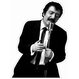 Sticker Atölyesi Müslüm Gürses Sticker - 19027 Siyah 8 x 11 cm