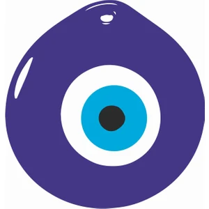 Sticker Atölyesi Nazar Boncuğu Sticker - 20018 Renkli 12 x 12.5 cm