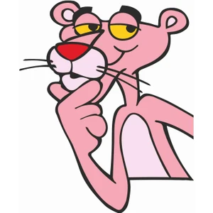 Sticker Atölyesi Pembe Panter Sticker - 23012 Renkli 12 x 10.5 cm