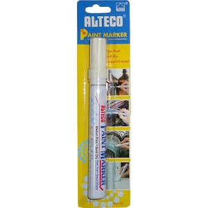 Su Geçirmez Keçeli Renkli Lastik Çizme Boya Kalemi-Beyaz