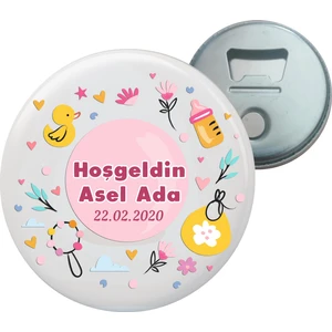 Grafilli Design Hoşgeldin Bebek Magnet Açacak - 10 Adet 022