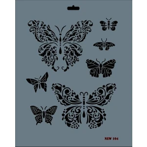 New Seri N-104 Stencil 35x25 cm