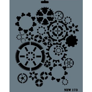 New Seri N-173 Stencil 35x25 cm