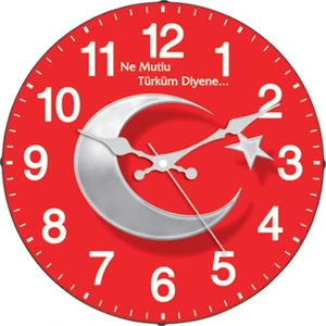 İş Saat Dekoratif Gerçek Bombe Cam Duvar Saati