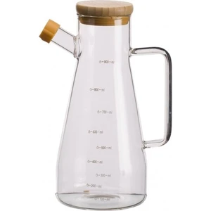 Ily Bambu Kapaklı Cam Yağdanlık 900 ml 2 Li Set