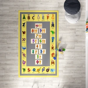 Mekta Home Alfabe Öğretici Çocuk Odası Halısı MKTH-109