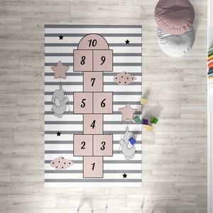 Mekta Home  Gri Elephant Çocuk ve Bebek  Odası Halısı MKTH-134