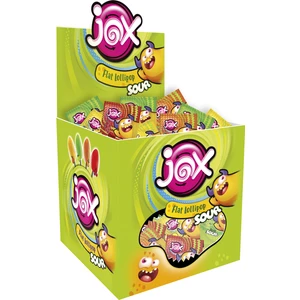 Yassı Sour - Vişne, Limon, Elma, Şeftali Aromalı Ekşili Yassı Lollipop Şekerleme (8 gr x 120 Adet)