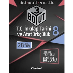 Tudem Yayınları 8. Sınıf 3 Boyut T.C. İnkılap Tarihi ve Atatürkçülük