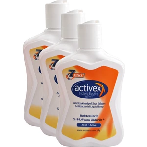 Antibakteriyel Sıvı Sabun Aktif 300 ml x 3 Adet