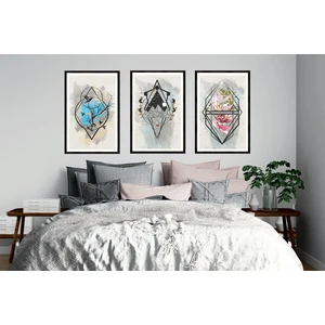 Çerçeve Home  Üçlü Çerçeveli Poster Seti  Minimalist 1