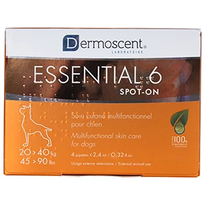 Essential 6 Spot-On 20-40KG Köpekler Için Deri Bakım Ürünü 4x2.4ml