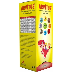 Arvitus 12 Vitamin 7 Mineral ve Arjinin Içeren Şurup