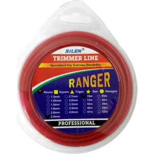 Çim Kesme Makinesi Misina İpi Kırmızı 2,4 Mm X 15 Metre