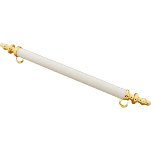 Metax Kumru Düz Boy Kulp Sarı-Beyaz 160 Mm Dolap Vestiye