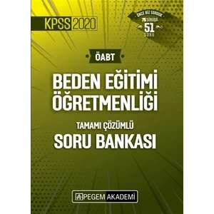 Pegem Akademi Yayıncılık 2020 ÖABT Beden Eğitimi Tamamı Çözümlü Soru Bankası