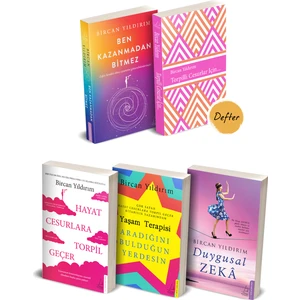 Hayat Cesurlara Torpil Geçer - Yaşam Terapisi - Duygusal Zeka - Ben Kazanmadan Bitmez - 4 Kitap - Bircan Yıldırım + Defter