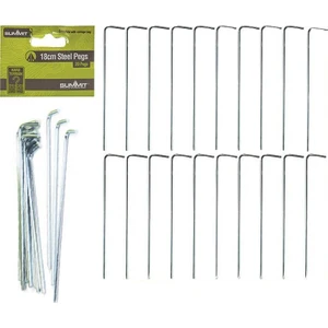 18cm Çelik Çadır Kazığı 20'li Paket